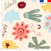 Mots doux fleurs - Fond beige - Création Lili Bambou Design