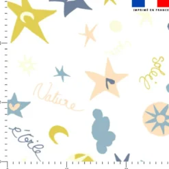 Mots doux étoiles - Fond blanc - Création Lili Bambou Design