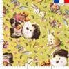 Mouton et oeufs de Pâques - Fond vert - Création Stillistic
