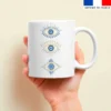Mug imprimé Grèce oeil bleu