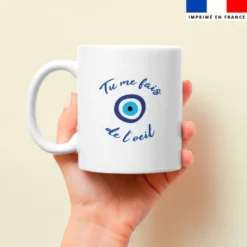 Mug imprimé Grèce oeil bleu