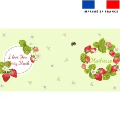 Mug imprimé maitresse fraise