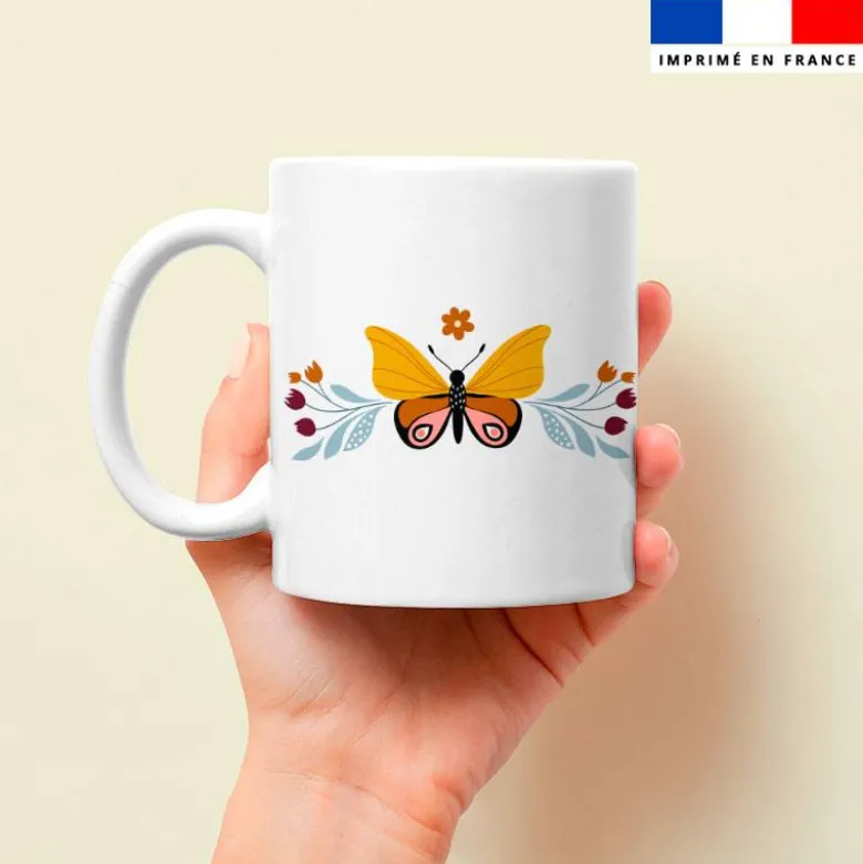 Mug imprimé papillon