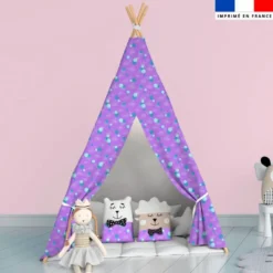 Multi bulles - Fond violet - Création Lili Bambou Design