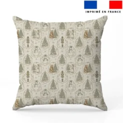 Noël d'antan - Fond beige naturel