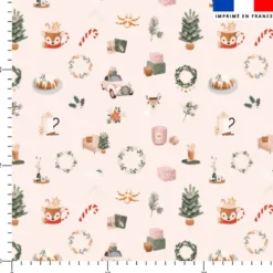 Noël Scandinave - Fond beige