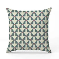 Oiseau graphique vert de gris - Fond écru - Création Lili Bambou Design