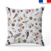 Oiseaux et feuilles - Fond écru - Création Lili Bambou Design