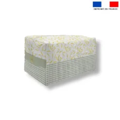 Pack couture trousse de toilette - Motif mimosa