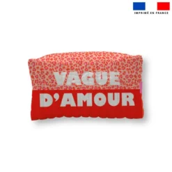 Pack couture trousse de toilette - Motif léopard vague d'amour
