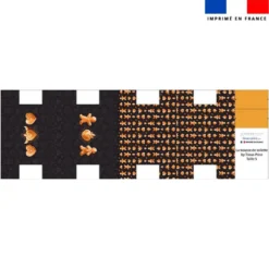 Pack couture trousse de toilette - Motif Noël bonhomme pain d'épices - Création Stillistic