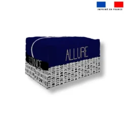 Pack couture trousse de toilette - Motif moustache