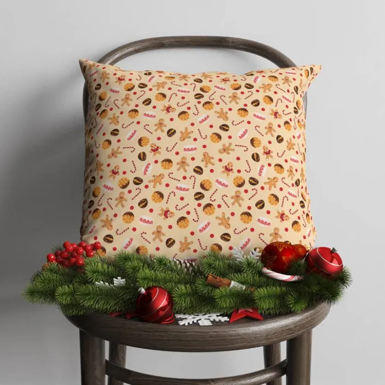 Pain d'épice et gourmandise de noel - Fond beige