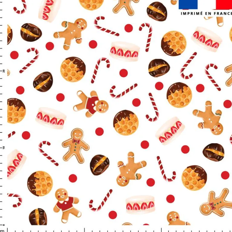 Pain d'épice et gourmandise de noel - Fond blanc