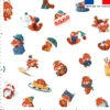 Panda roux noel - Fond blanc