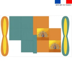 Panier de Pâques imprimé paon - Création Stillistic
