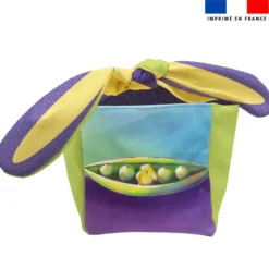 Panier de Pâques imprimé poussin - Création Stillistic