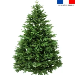 Panneau imprimé sapin de noel naturel
