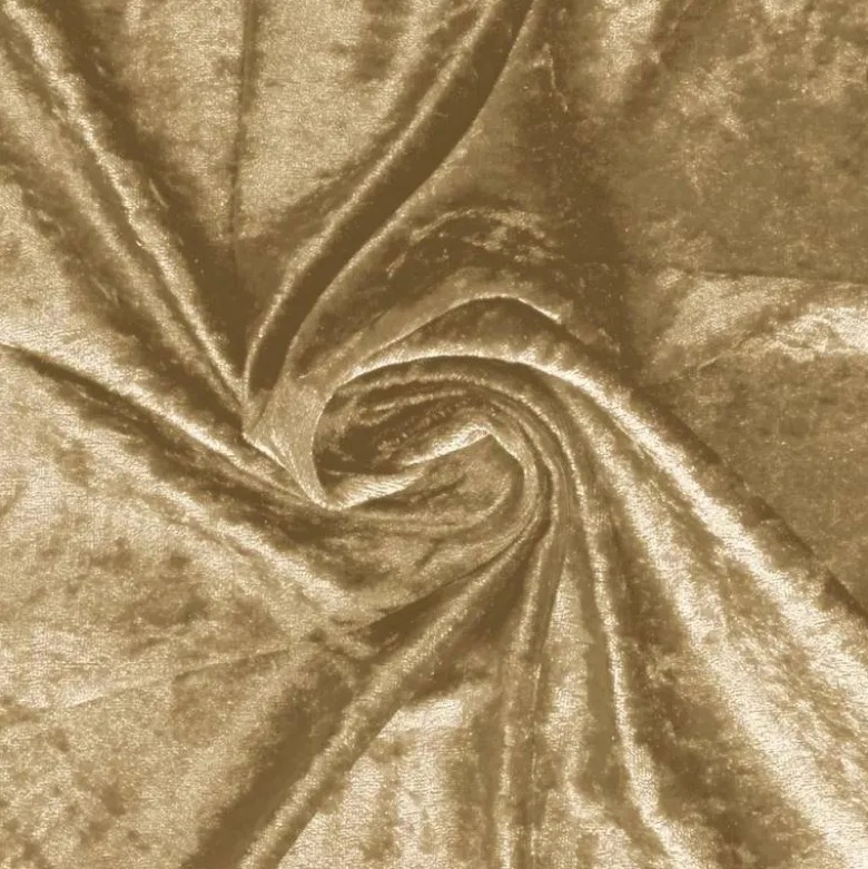 Panne de velours dorée