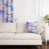 Paon coloré - Fond parme - Création Lili Bambou Design