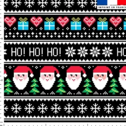 Papa noel - Fond noir