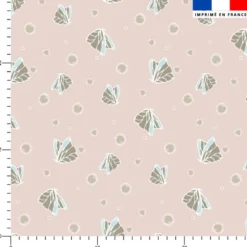 Papillons féériques - Fond rose - Création Lucie OBATON