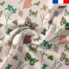 Papillons verts - Fond rosé - Création Lili Bambou Design