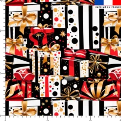 Paquets cadeaux de Noël - Fond noir