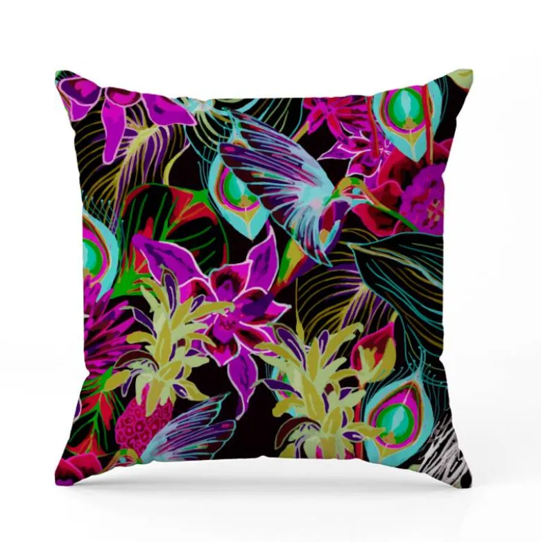 Paradis caraïbes - Fond noir - Création Lili Bambou Design