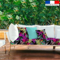 Paradis caraïbes - Fond noir - Création Lili Bambou Design