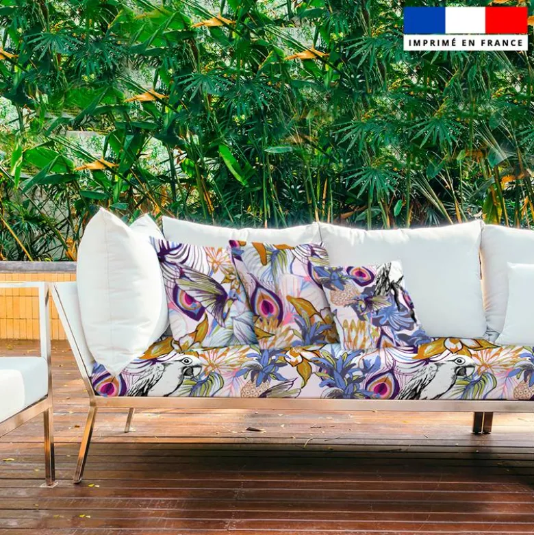Paradis des îles - Fond blanc - Création Lili Bambou Design
