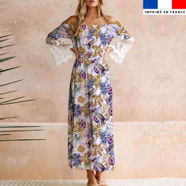 Paradis des îles - Fond blanc - Création Lili Bambou Design