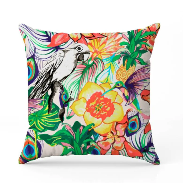 Paradis exotique - Fond blanc - Création Lili Bambou Design
