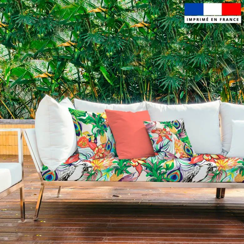 Paradis exotique - Fond blanc - Création Lili Bambou Design