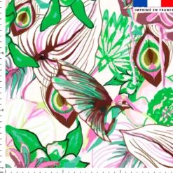 Paradis équatorial - Fond crème - Création Lili Bambou Design