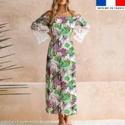 Paradis équatorial - Fond crème - Création Lili Bambou Design