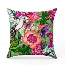 Paradis tropical - Fond vert - Création Lili Bambou Design