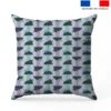 Parapluie escargot mauve et vert - Fond rayé - Création Lili Bambou Design