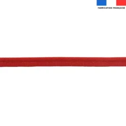 Passepoil extérieur tressé 15 mm rouge bordeaux