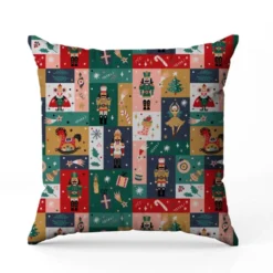 Patchwork casse-noisette - Fond multicolore