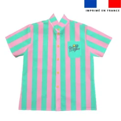 Patron chemise enfant imprimé malibu surf club