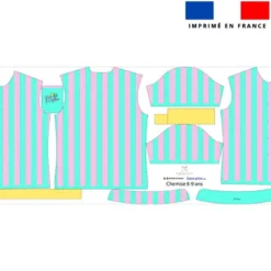 Patron chemise enfant imprimé malibu surf club