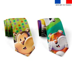 Patron cravate réversible motif animaux Lou-Sticks - Création Stillistic