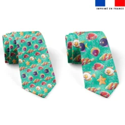 Patron cravate réversible motif poissons bonbons - Création Stillistic