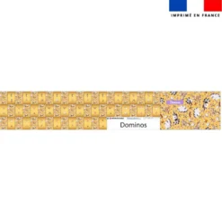 Patron imprimé pour jeu de dominos motif licorne toboggan - Création Stillistic