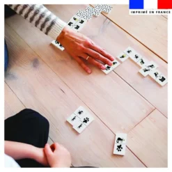 Patron imprimé pour jeu de dominos motif chat