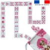 Patron imprimé pour jeu de dominos motif chien aquarelle