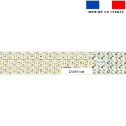 Patron imprimé pour jeu de dominos motif animaux de la jungle