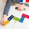 Patron imprimé pour jeu de dominos motif animaux jungle color