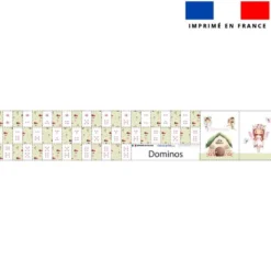 Patron imprimé pour jeu de dominos motif fées